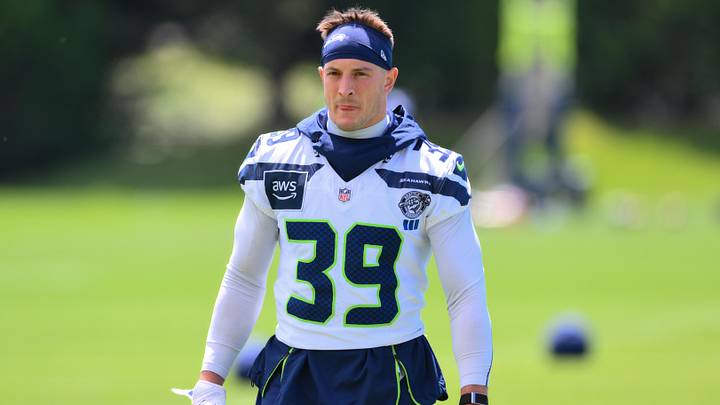 Seattle Seahawks safety Ty Okada during minicamp at Virginia Mason Athletic Center. Seattle Seahawks safety Ty Okada during minicamp at Virginia Mason Athletic Center.
