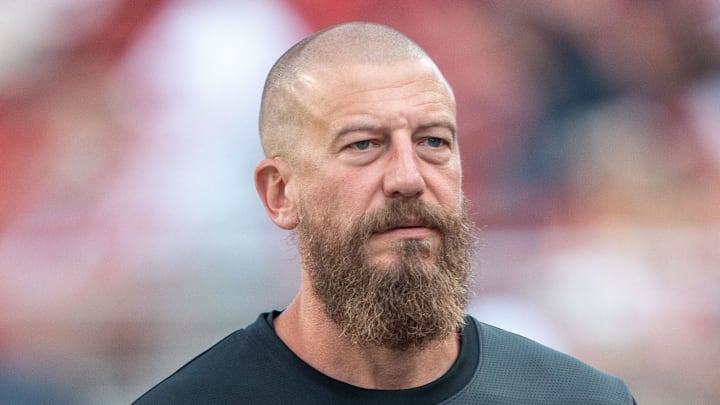 San Francisco 49ers run game coordinator/tight ends coach Brian Fleury.