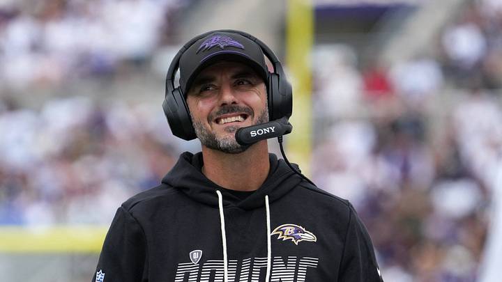 Baltimore Ravens head coach Jesse Minter Baltimore Ravens head coach Jesse Minter