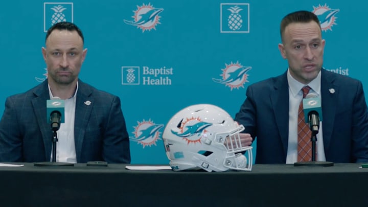Dolphins general manager Jon-Eric Sullivan and head coach Jeff Hafley spoke to the media on Thursday. Dolphins general manager Jon-Eric Sullivan and head coach Jeff Hafley spoke to the media on Thursday.
