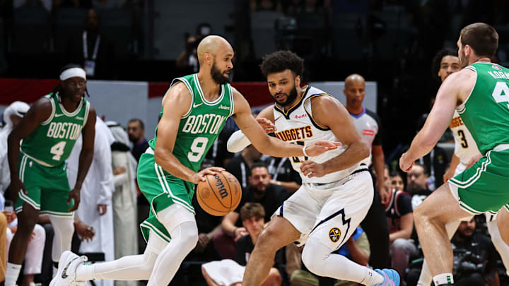 Boston Celtics, Denver Nuggets, Abu Dhabi, Derrick White, Jayson Tatum, Sam Hauser