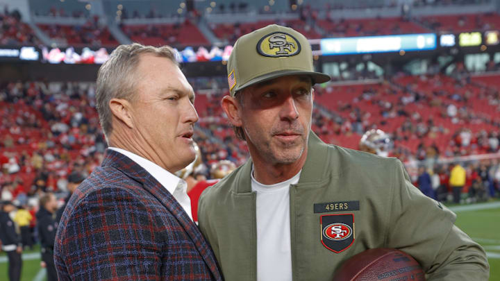 San Francisco 49ers general manager John Lynch and head coach Kyle Shanahan