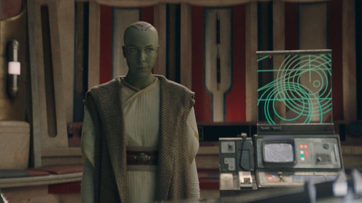 Vernestra Rwoh (Rebecca Henderson) in Lucasfilm's THE ACOLYTE, season one, exclusively on Disney+. ©2024 Lucasfilm Ltd. & TM. All Rights Reserved.
