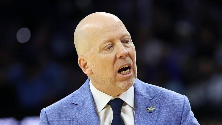 Mar 20, 2026; Philadelphia, PA, USA; UCLA Bruins head coach Mick Cronin reacts in the second half during a first round game of the men's 2026 NCAA Tournament at Xfinity Mobile Arena. Mandatory Credit: Bill Streicher-Imagn Images
