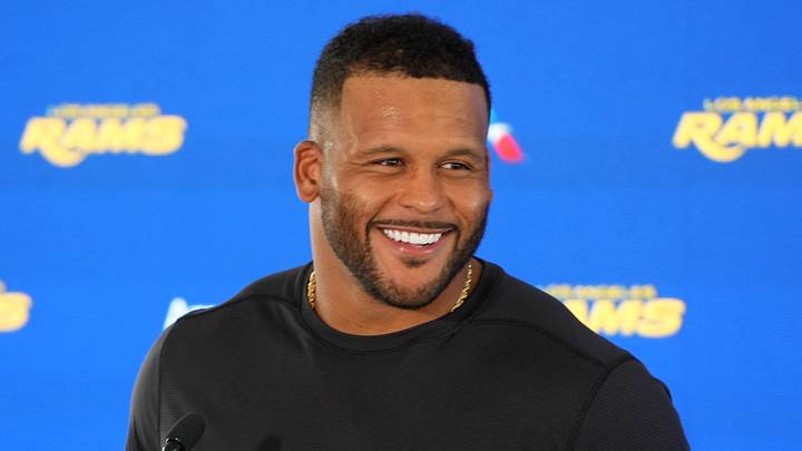 Los Angeles Rams defensive end Aaron Donald. Los Angeles Rams defensive end Aaron Donald.