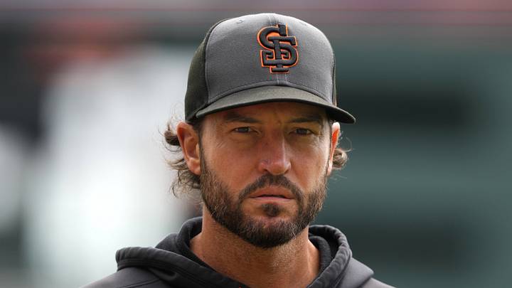San Francisco, California, USA; San Francisco Giants manager Tony Vitello (23) before the game against the Colorado Rockies at Oracle Park. Mandatory Credit: Darren Yamashita-Imagn Images