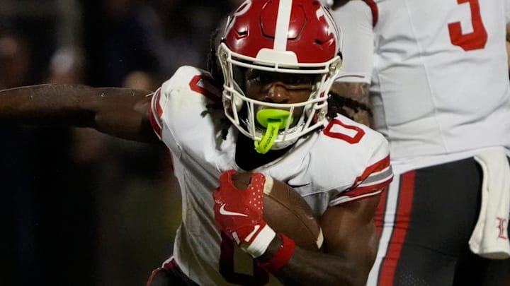 Baylor’s David Gabriel Georges runs the ball during the game between Baylor and CPA at Christ Presbyterian Academy in Nashville, Tenn., Friday, Sept. 19, 2025.