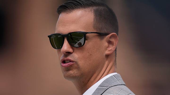 Apr 11, 2026; Boulder, CO, USA; Colorado Buffaloes athletic director Fernando Lovo during the spring game at Folsom Field. Apr 11, 2026; Boulder, CO, USA; Colorado Buffaloes athletic director Fernando Lovo during the spring game at Folsom Field.