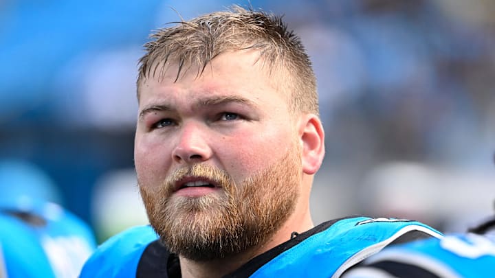 Carolina Panthers offensive lineman Cade Mays
