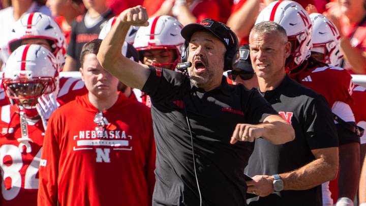 Nebraska head coach Matt Rhule Nebraska head coach Matt Rhule
