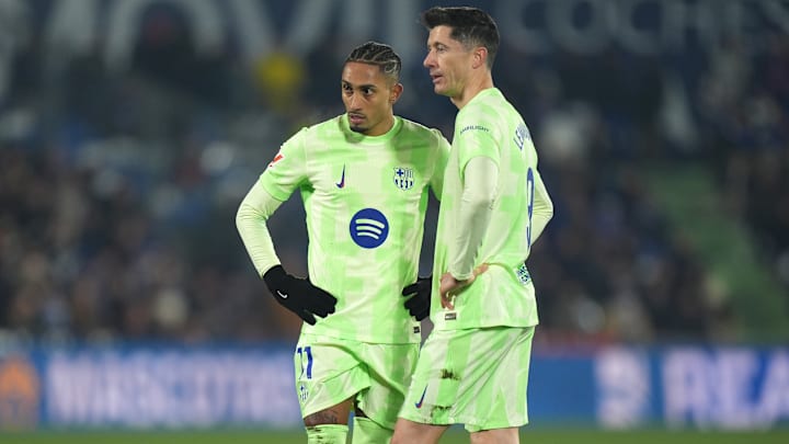 Raphinha e Lewandowski estão confirmados no time Raphinha e Lewandowski estão confirmados no time