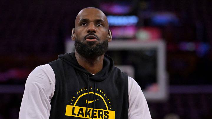 May 9, 2026; Los Angeles, California, USA; Los Angeles Lakers forward LeBron James (23) warms up prior to game three of the second round of the 2026 NBA Playoffs against the Oklahoma City Thunder at Crypto.com Arena. May 9, 2026; Los Angeles, California, USA; Los Angeles Lakers forward LeBron James (23) warms up prior to game three of the second round of the 2026 NBA Playoffs against the Oklahoma City Thunder at Crypto.com Arena.