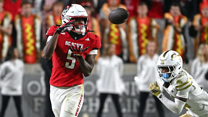 North Carolina State Wolfpack wide receiver Noah Rogers (5)