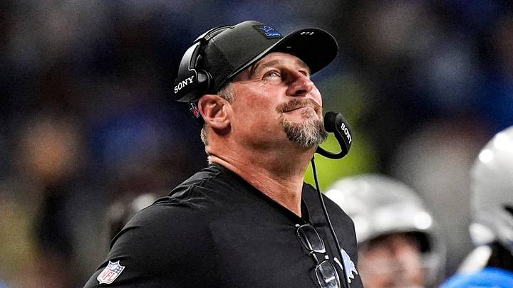 Detroit Lions head coach Dan Campbell reacts to a play against Green Bay Packers during the first half at Ford Field in Detroit on Thursday, Nov. 27, 2025. Detroit Lions head coach Dan Campbell reacts to a play against Green Bay Packers during the first half at Ford Field in Detroit on Thursday, Nov. 27, 2025.