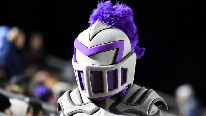 The Furman Paladins mascot walks down the stands Friday, Dec. 12, 2025, during NCAA men’s soccer College Cup semifinals against the Washington Huskies at WakeMed Soccer Park in Cary, North Carolina. The Furman Paladins mascot walks down the stands Friday, Dec. 12, 2025, during NCAA men’s soccer College Cup semifinals against the Washington Huskies at WakeMed Soccer Park in Cary, North Carolina.