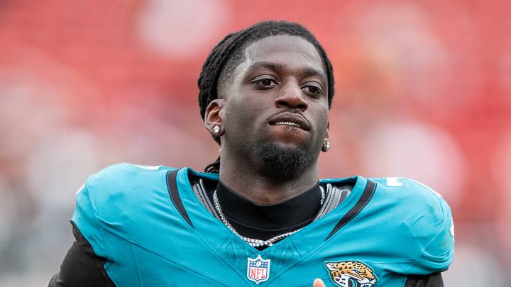 September 28, 2025; Santa Clara, California, USA; Jacksonville Jaguars wide receiver Brian Thomas Jr. (7) after the game against the San Francisco 49ers at Levi's Stadium. September 28, 2025; Santa Clara, California, USA; Jacksonville Jaguars wide receiver Brian Thomas Jr. (7) after the game against the San Francisco 49ers at Levi's Stadium.