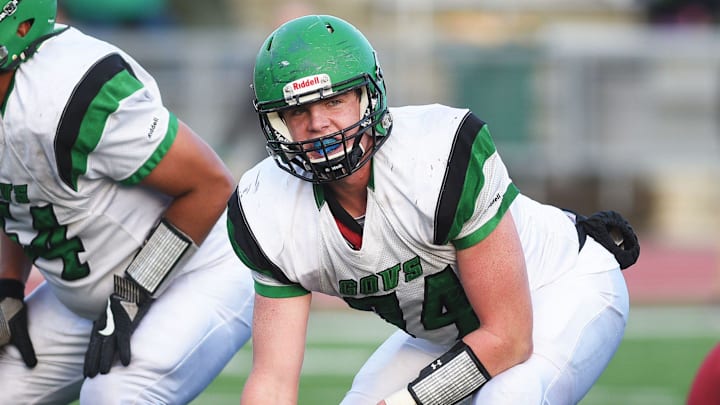 Pierre's Grey Zabel looks to the sidelines during the game against Roosevelt Friday, Oct. 12, at Howard Wood Field in Sioux Falls.

Pierre Vs Roosevelt Fb 032