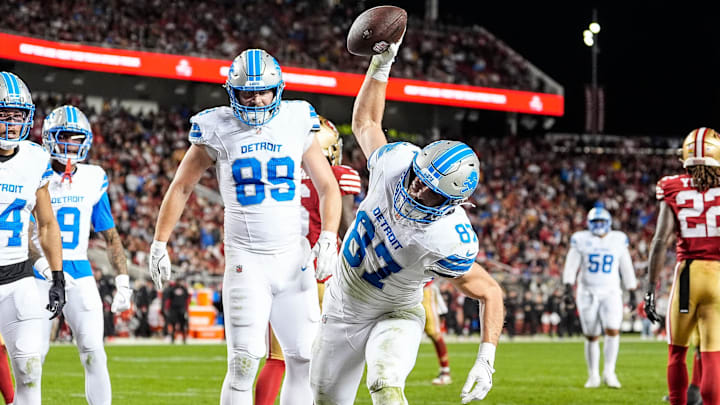Detroit Lions tight end Sam LaPorta (87). Detroit Lions tight end Sam LaPorta (87).