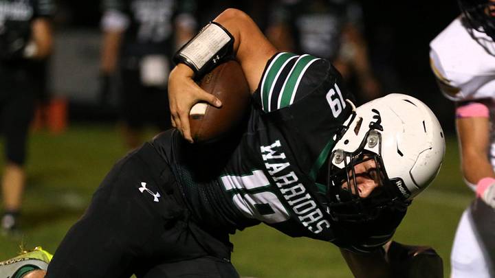 Athens' Talon DiGiovanna rushed for 178 yards and 11 touchdowns in a 62-27 win over Pittsfield.