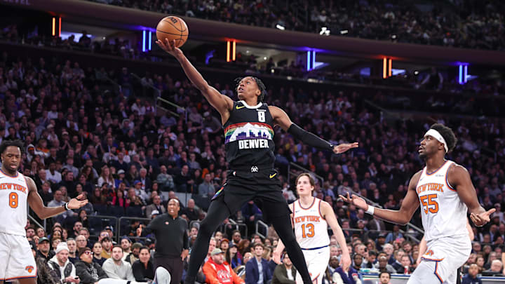 Nuggets’ breakout wing Peyton Watson was one of six players the Lakers have reportedly discussed targeting in free agency this offseason. 