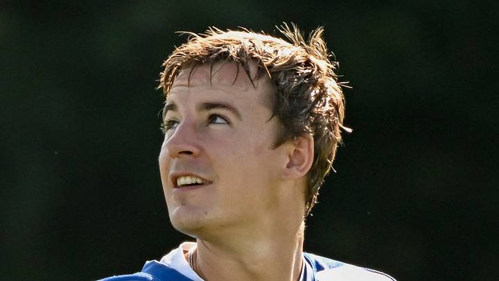 Indianapolis Colts kicker Spencer Shrader participates in a drill