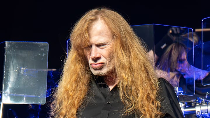 Dave Mustaine of Megadeth seen performing live on stage