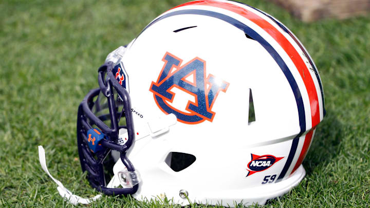 Jan 1, 2015; Tampa, FL, USA; Auburn Tigers helmet during the second half in the 2015 Outback Bowl at Raymond James Stadium. Wisconsin Badgers defeated the Auburn Tigers 34-31 in overtime. Jan 1, 2015; Tampa, FL, USA; Auburn Tigers helmet during the second half in the 2015 Outback Bowl at Raymond James Stadium. Wisconsin Badgers defeated the Auburn Tigers 34-31 in overtime.