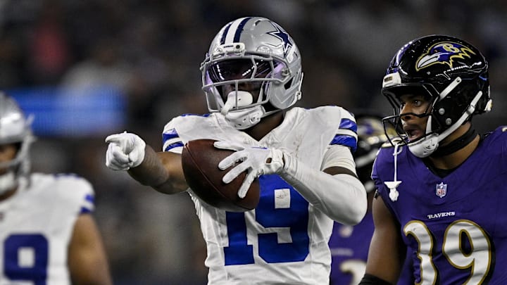 Dallas Cowboys wide receiver Ryan Flournoy celebrates during the game against the Baltimore Ravens at AT&T Stadium. 