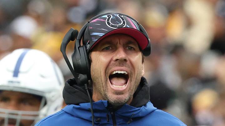 Indianapolis Colts' Shane Steichen yells from the sidelines
