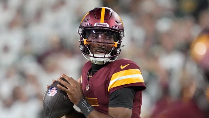 Washington Commanders quarterback Jayden Daniels