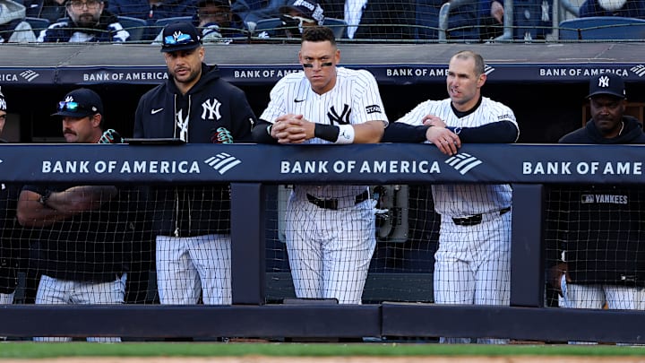 Giancarlo Stanton estuvo con los Yankees en el Opening Day