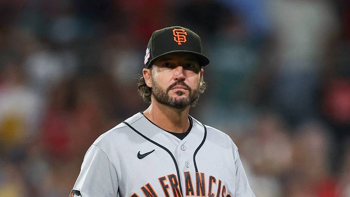 Boston, Massachusetts, USA; San Francisco Giants manager Tony Vitello (23) reacts during the third inning against the Boston Red Sox at Fenway Park. Mandatory Credit: Paul Rutherford-Imagn Images