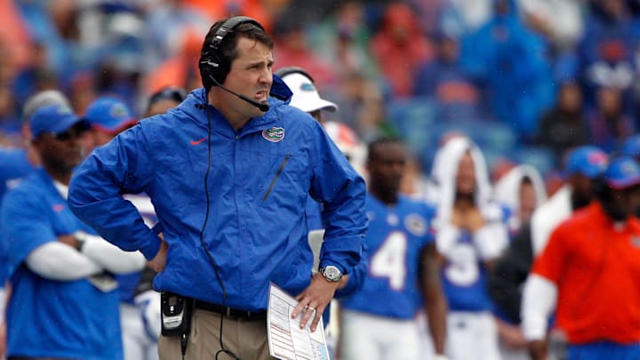Former Florida Gators head coach Will Muschamp led the program for four seasons from 2011-14. Former Florida Gators head coach Will Muschamp led the program for four seasons from 2011-14.