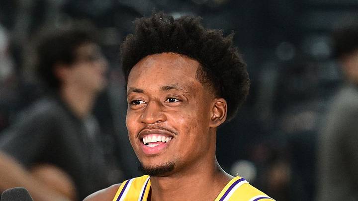 Los Angeles Lakers, Collin Sexton. Photo by Adam Pantozzi/NBAE via Getty Images