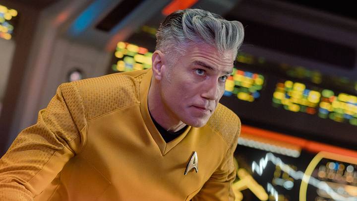 Anson Mount as Captain Pike in Star Trek: Strange New Worlds, episode 6, season 4. Photo Credit: Jan Thijs/Paramount+