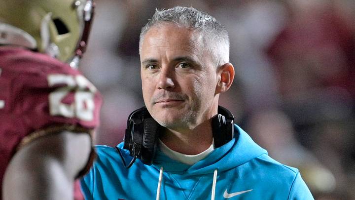 Nov 1, 2025; Tallahassee, Florida, USA; Florida State Seminoles head coach Mike Norvell celebrates a touchdown during the fourth quarter against the Wake Forest Demon Deacons at Doak S. Campbell Stadium. Mandatory Credit: Melina Myers-Imagn Images Nov 1, 2025; Tallahassee, Florida, USA; Florida State Seminoles head coach Mike Norvell celebrates a touchdown during the fourth quarter against the Wake Forest Demon Deacons at Doak S. Campbell Stadium. Mandatory Credit: Melina Myers-Imagn Images
