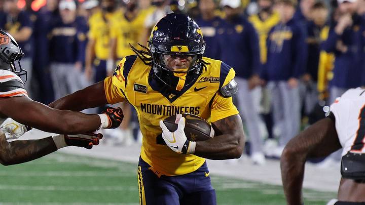 West Virginia University running back Cam Cook West Virginia University running back Cam Cook