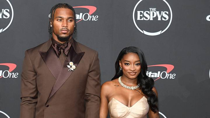 Simone Biles and Jonathan Owens attend the 2026 ESPY Awards at David H. Koch Theater at Lincoln Center on July 15, 2026 in New York City. Simone Biles and Jonathan Owens attend the 2026 ESPY Awards at David H. Koch Theater at Lincoln Center on July 15, 2026 in New York City.