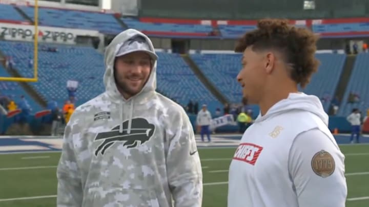 Josh Allen and the Bills host Patrick Mahomes and the Chiefs on Sunday. 
