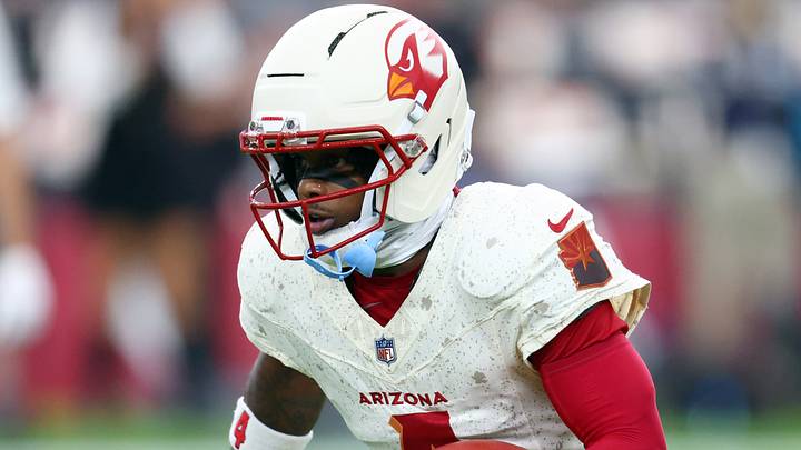 Arizona Cardinals wide receiver Greg Dortch warms up before the game against the Seattle Seahawks at State Farm Stadium. Arizona Cardinals wide receiver Greg Dortch warms up before the game against the Seattle Seahawks at State Farm Stadium.