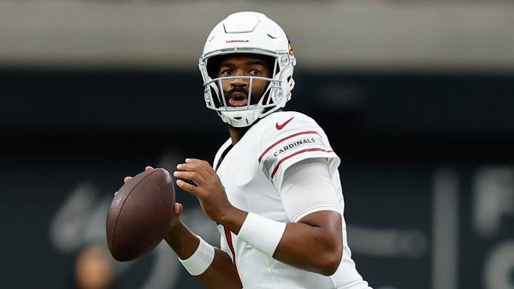 Aug 13, 2026; Paradise, Nevada, USA; Arizona Cardinals quarterback Jacoby Brissett (7) throws a pass during the game against the Las Vegas Raiders at Allegiant Stadium. Mandatory Credit: David Brytus-Imagn Images Aug 13, 2026; Paradise, Nevada, USA; Arizona Cardinals quarterback Jacoby Brissett (7) throws a pass during the game against the Las Vegas Raiders at Allegiant Stadium. Mandatory Credit: David Brytus-Imagn Images