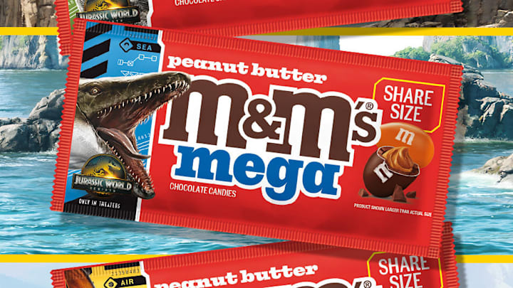 M&M'S and Jurassic World Rebirth join forces to offer deliciously thrilling packs for fans — because it's more fun together!