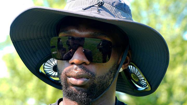 Detroit Lions safety Kerby Joseph during C.J. Sadler's youth football camp for Detroit kids at Peterson Park last year