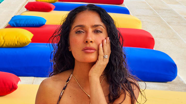 Salma Hayek Pinault was photographed by Ruven Afanador in Mexico. 