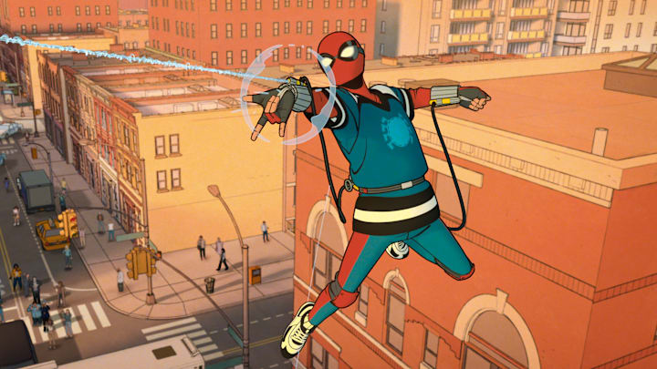Peter Parker/Spider-Man (Hudson Thames) in Marvel Animation's YOUR FRIENDLY NEIGHBORHOOD SPIDER-MAN, exclusively on Disney+. Photo courtesy of Marvel Animation. © 2025 MARVEL. All Rights Reserved.