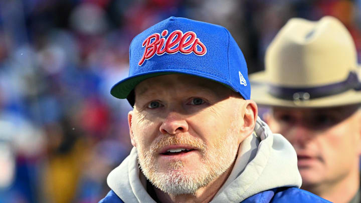 Buffalo Bills head coach Sean McDermott looks on before the game against the New York Jets.