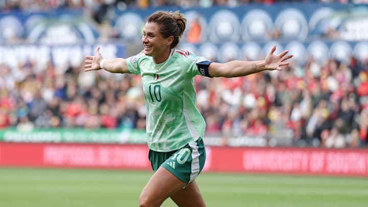 Cristina Girelli, attaquante de la Juventus et de l'Italie. 