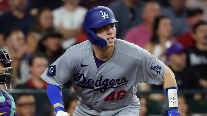 Aug 7, 2026; Phoenix, Arizona, USA; Los Angeles Dodgers catcher Hunter Feduccia against the Arizona Diamondbacks at Chase Field. Mandatory Credit: Mark J. Rebilas-Imagn Images Aug 7, 2026; Phoenix, Arizona, USA; Los Angeles Dodgers catcher Hunter Feduccia against the Arizona Diamondbacks at Chase Field. Mandatory Credit: Mark J. Rebilas-Imagn Images