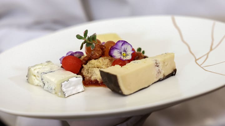 Cheese plate served at the White House