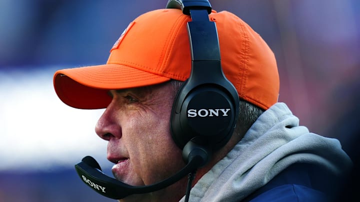 Jan 17, 2026; Denver, CO, USA; Denver Broncos head coach Sean Payton during the first quarter of an AFC Divisional Round playoff game against the Buffalo Bills at Empower Field at Mile High. Mandatory Credit: Ron Chenoy-Imagn Images Jan 17, 2026; Denver, CO, USA; Denver Broncos head coach Sean Payton during the first quarter of an AFC Divisional Round playoff game against the Buffalo Bills at Empower Field at Mile High. Mandatory Credit: Ron Chenoy-Imagn Images